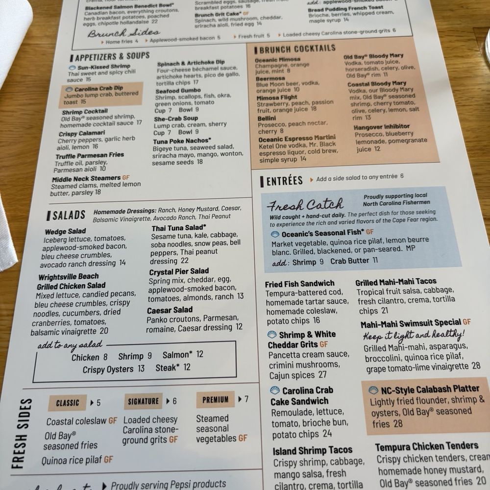 Oceanic - Menu - Seafood Near Me - Wrightsville Beach, North Carolina Oceanic - Menu - Seafood Near Me - Wrightsville Beach, North Carolina