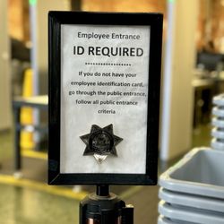 ID required for this security entrance