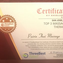 Pairin Thai Massage - Rated "Top 3 Massage Therapy" in San Jose 2018 & 2019.