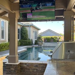 TCL 55" TV mounted