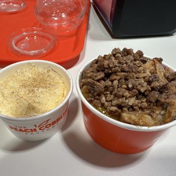 The Peach Cobbler Factory - Cinnamon Praline - Desserts Near Me - Lafayette, Louisiana The Peach Cobbler Factory - Cinnamon Praline - Desserts Near Me - Lafayette, Louisiana