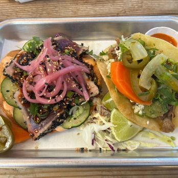 Little Fatties - Ahi tostada and carnitas - Tacos Near Me - Kapaa, Hawaii Little Fatties - Ahi tostada and carnitas - Tacos Near Me - Kapaa, Hawaii