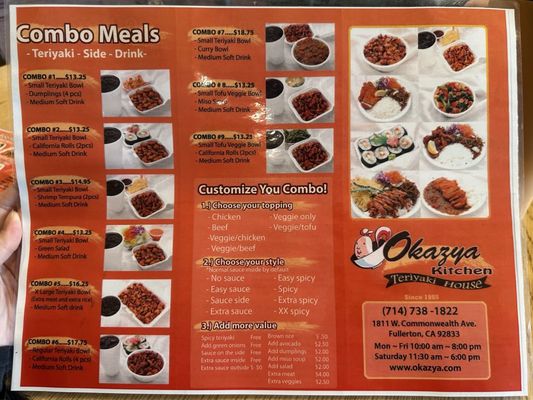 Menu photo 2 Okazya Kitchen Fullerton, CA Menu photo 2 Okazya Kitchen Fullerton, CA