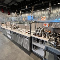 Honey Pig Korean BBQ and Hot Pot - Sauce station