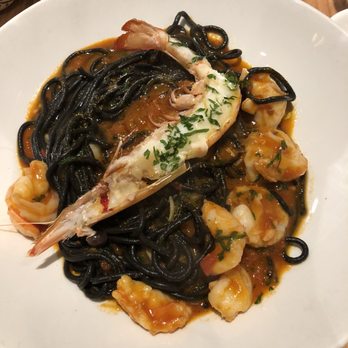 Vaporetto Bar and Eatery - Squid ink prawn pasta - Bars Near Me - Hawthorn, VIC