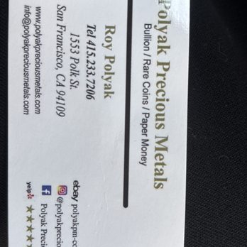 Polyak Precious Metals - Gold Buyers Near Me - San Francisco, California Polyak Precious Metals - Gold Buyers Near Me - San Francisco, California