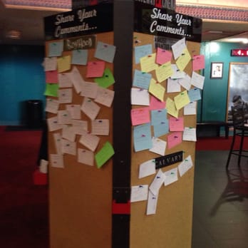 Gateway Cinema - Unique Kiosk in Lobby where patrons post comment cards - Cinema Near Me - Fort Lauderdale, Florida Gateway Cinema - Unique Kiosk in Lobby where patrons post comment cards - Cinema Near Me - Fort Lauderdale, Florida