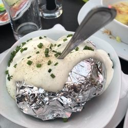 Weiner Wald - Baked potato and sour cream.