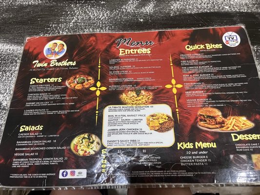 Menu photo 1 Twin Brothers Casselberry, FL
