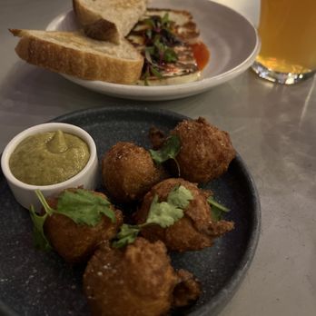 Two Hands - Corn fritters - Cocktail Bars Near Me - Austin, Texas