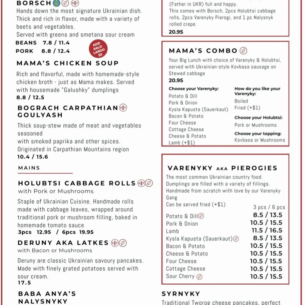 Kozak Ukrainian Eatery - Menu - Ukrainian Near Me - Vancouver, British Columbia Kozak Ukrainian Eatery - Menu - Ukrainian Near Me - Vancouver, British Columbia