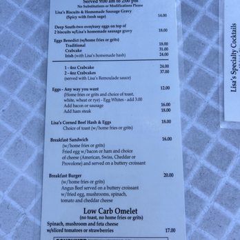 Lisa's Cafe - Breakfast specialities (I loved the crabcake Benedict and my husband said the corned beef hash ratio was perfect!) - Breakfast & Brunch Near Me - Madeira Beach, Florida