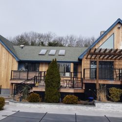 All Island Construction - Removed and replaced all cedar siding this year.
Built that deck last year