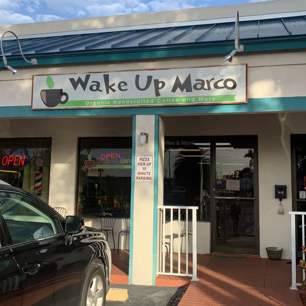 Wake Up Marco - the entrance to the restaurant - Bakeries Near Me - Marco Island, Florida