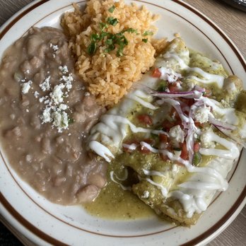 Fresh & Yummy Cafe - Chicken enchiladas with verde sauce - Breakfast & Brunch Near Me - Los Angeles, California