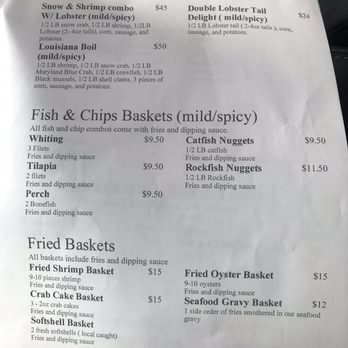 Saturdays Choice Seafood - Menu (pg.II) as of March 2021 - Food Trucks Near Me - Lexington Park, Maryland Saturdays Choice Seafood - Menu (pg.II) as of March 2021 - Food Trucks Near Me - Lexington Park, Maryland