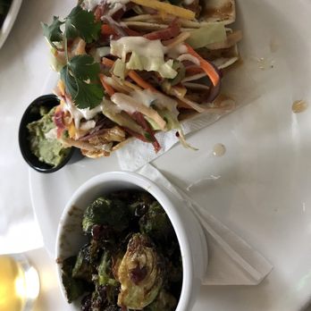 The Grove - Chicken tacos and Brussels sprouts. - Bars Near Me - Savannah, Georgia