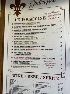 Menu photo 3 Sgrano Florence, FI