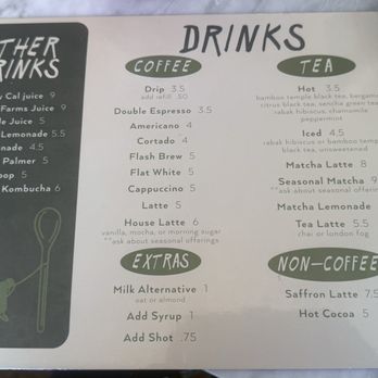 Rye Goods - Menu - Coffee & Tea Near Me - Laguna Beach, California
