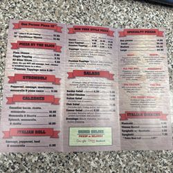 Brooklyn Pizzeria - Menu 07/06/2026