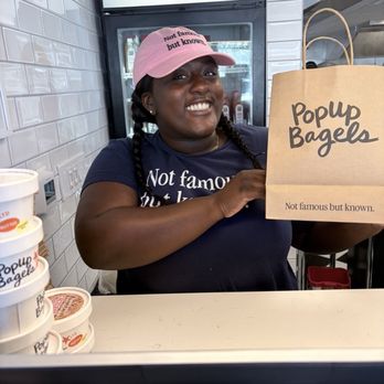 PopUp Bagels - Happy staff member - Bagels Near Me - Winter Park, Florida