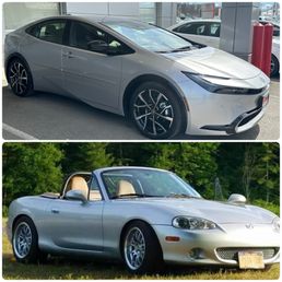New Prius XSE Premium daily color matched with Miata New Prius XSE Premium daily color matched with Miata