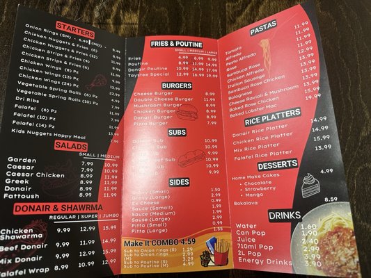 Menu photo 3 Taystee St. Albert, AB