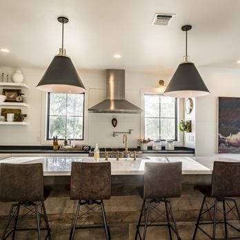 Five Oak Construction - a kitchen with a large island - General Contractors Near Me - Columbus, Texas Five Oak Construction - a kitchen with a large island - General Contractors Near Me - Columbus, Texas