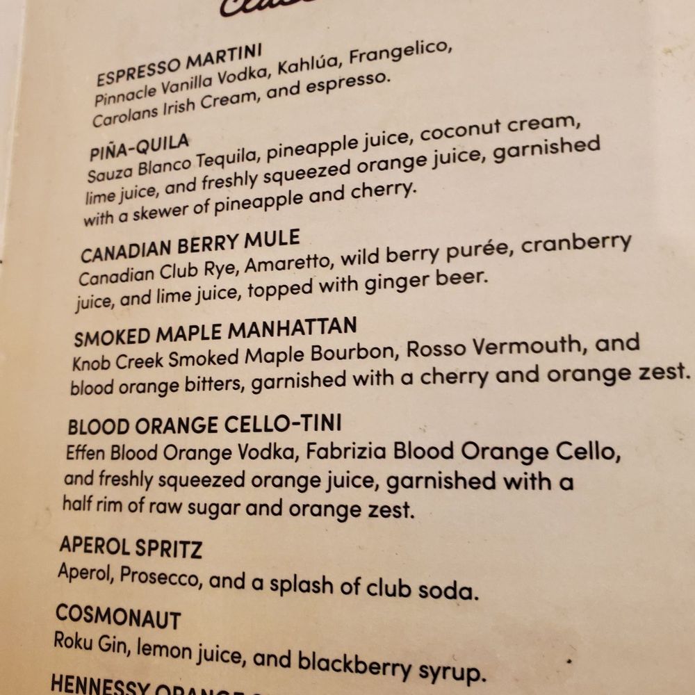 The smoked  maple Manhattan  didn't stand a chance so I didn't take a picture....lol