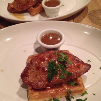 SugarBowl - Chicken and waffles split in to 2 plates - Breakfast & Brunch Near Me - Edmonton, Alberta SugarBowl - Chicken and waffles split in to 2 plates - Breakfast & Brunch Near Me - Edmonton, Alberta