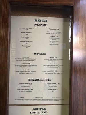 Menu photo 5 Maitea Barcelona, B