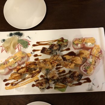 Kaji Sushi & Grill - Tiger Roll, Angry Dragon Roll, and a Black Tiger Roll - Sushi Bars Near Me - Kearney, Missouri Kaji Sushi & Grill - Tiger Roll, Angry Dragon Roll, and a Black Tiger Roll - Sushi Bars Near Me - Kearney, Missouri