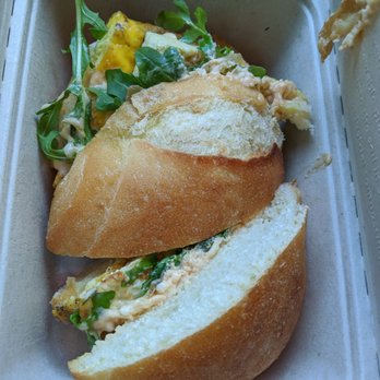Harken Cafe - Egg frittata breakfast sandwich - Coffee & Tea Near Me - Charleston, South Carolina