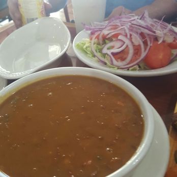 Mi Ranchito - Bowl of house beans and mixed salad...don't order these since you can have them better at home. - Colombian Near Me - Brentwood, New York Mi Ranchito - Bowl of house beans and mixed salad...don't order these since you can have them better at home. - Colombian Near Me - Brentwood, New York