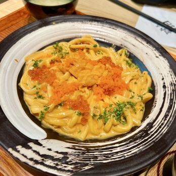 Tendon Kohaku - Creamy Hokkaido Uni Udon - Japanese Near Me - Seattle, Washington Tendon Kohaku - Creamy Hokkaido Uni Udon - Japanese Near Me - Seattle, Washington