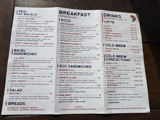 Menu photo 8 Achilles Coffee Roasters Solana Beach, CA