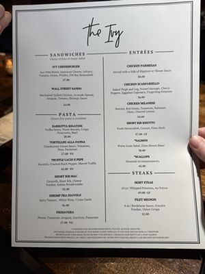Menu photo 1 The Ivy Kitchen & Bar Huntington, NY Menu photo 1 The Ivy Kitchen & Bar Huntington, NY