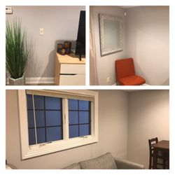 Purely Paint - Painted this studio apartment with Benjamin Moore Metro Gray 1459.