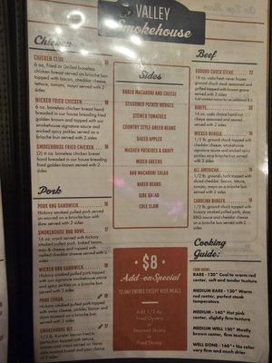 Menu photo 3 Valley Smokehouse Staunton, VA