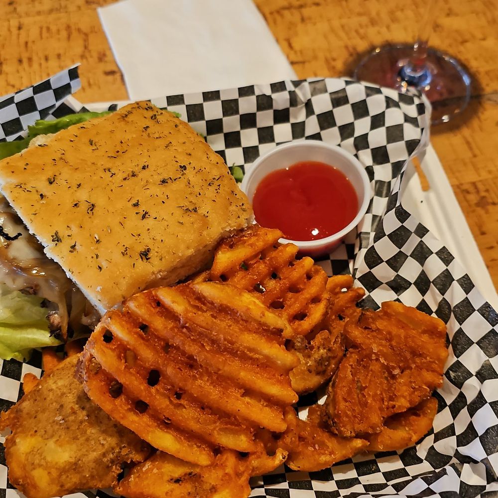 The Fox Restaurant & Brewery - Lamb burger & Waffel fries! Delicious!! - Brewpubs Near Me - Reno, Nevada