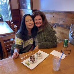 Pictured here is my lunch and a photo opportunity with Faith the owner.