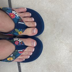 Infinity Nails - French Pedicure with gel