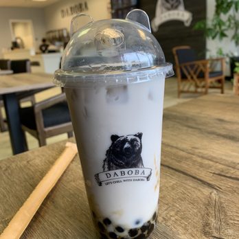 Daboba - Yam milk tea with added daboba (big) - Bubble Tea Near Me - Orchards, Washington Daboba - Yam milk tea with added daboba (big) - Bubble Tea Near Me - Orchards, Washington