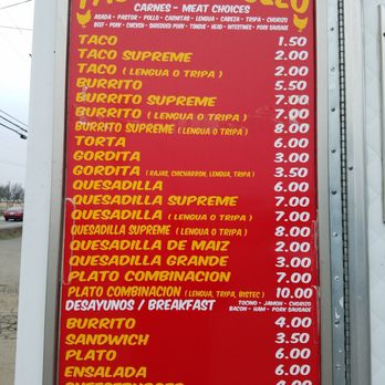 Tacos El Pollo merced ca - Menu - Food Trucks Near Me - Merced, California