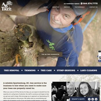 Swift Business Solutions - AB Tree Service in Spartanburg has launched into the stratosphere with their Swift Web Presence. - Web Design Near Me - Greenville, South Carolina Swift Business Solutions - AB Tree Service in Spartanburg has launched into the stratosphere with their Swift Web Presence. - Web Design Near Me - Greenville, South Carolina