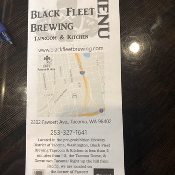 Black Fleet Brewing Taproom & Kitchen - Food menu - Brewpubs Near Me - Tacoma, Washington