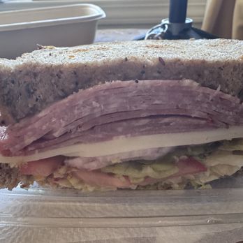 gateside market - The Italiano Sandwich Layers If Salami, Porvolone Cheese And Pesto Dressing on Photo - Coffee & Tea Near Me - San Francisco, California gateside market - The Italiano Sandwich Layers If Salami, Porvolone Cheese And Pesto Dressing on Photo - Coffee & Tea Near Me - San Francisco, California