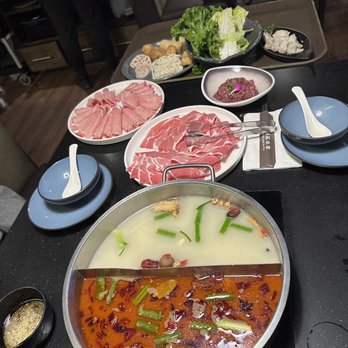 Happy Lamb Hot Pot - Half and half hot pot - Mongolian Near Me - Bellevue, Washington