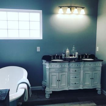 Total Bath Transformations - Antique vanity - General Contractors Near Me