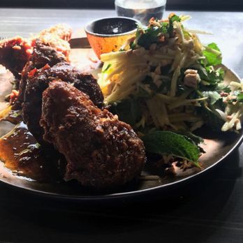 Spirit House - Thai Fried Chicken with mango salad - Thai Near Me - Yandina, QLD